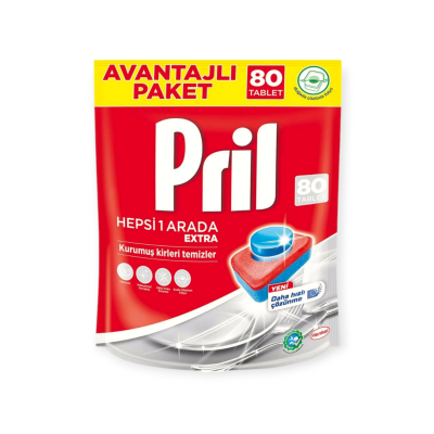 Piril  Bulaşık Tableti 80 adet Avantajlı paket